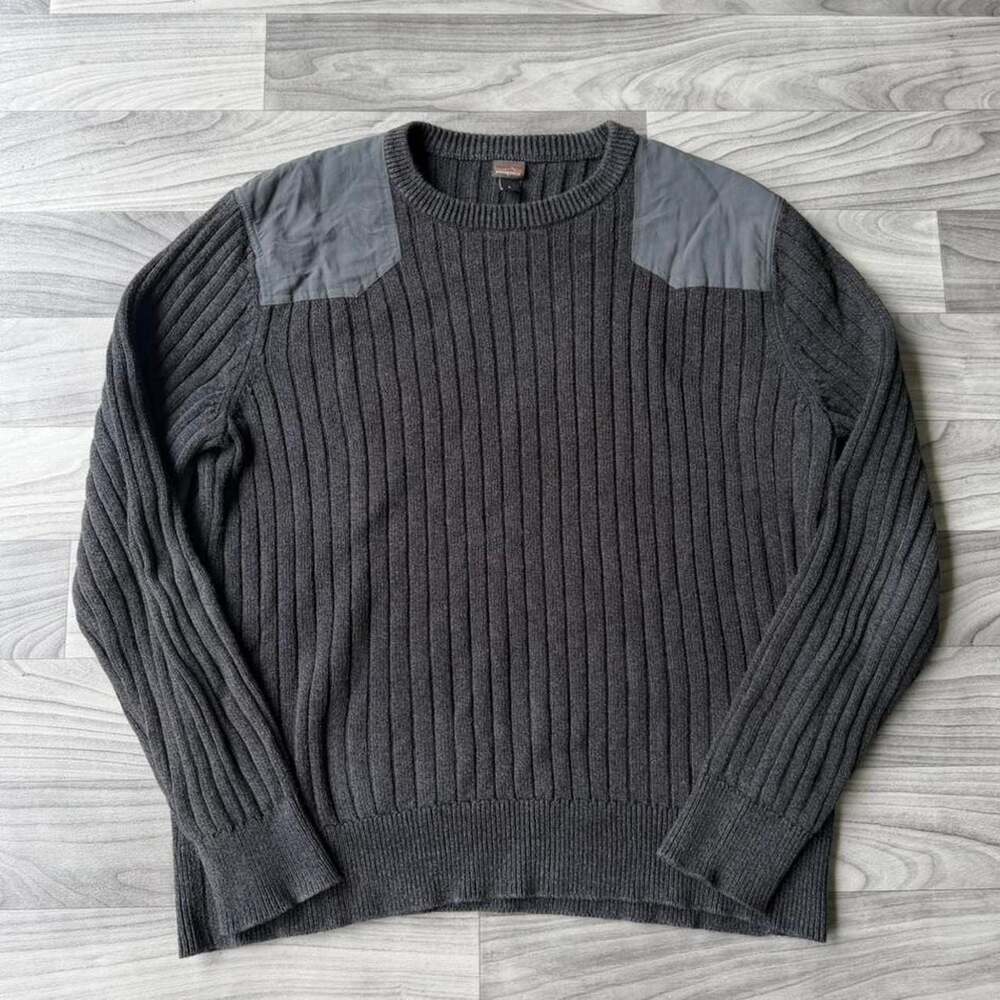 Patagonia Fog Cutter Grey Ribbed Sweater